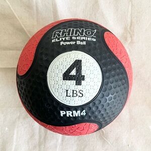 Champion Sports Rhino Elite Medicine Ball - 4lbs, Red - Like New